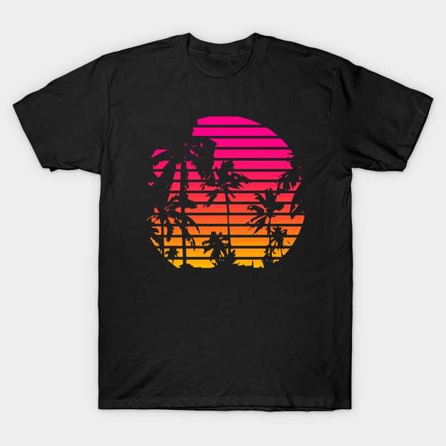 80s Sunset T-Shirt by Nerd_art